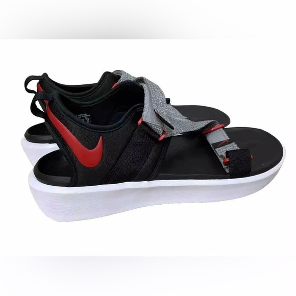 Nike Vista Men Sandals Size 11 Black/White/Wolf Grey/University Red DJ6606-002